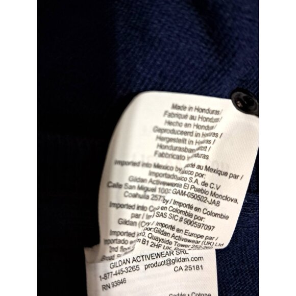 Seahawks This Girl Loves Big Sacks Seahawks D Graphic Tee Navy Medium Gildan Hea - Picture 4 of 11